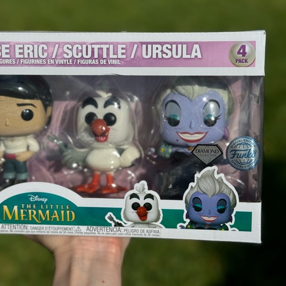 RARE funko 4 pack! The Little Mermaid Disney - Picture 2 of 3